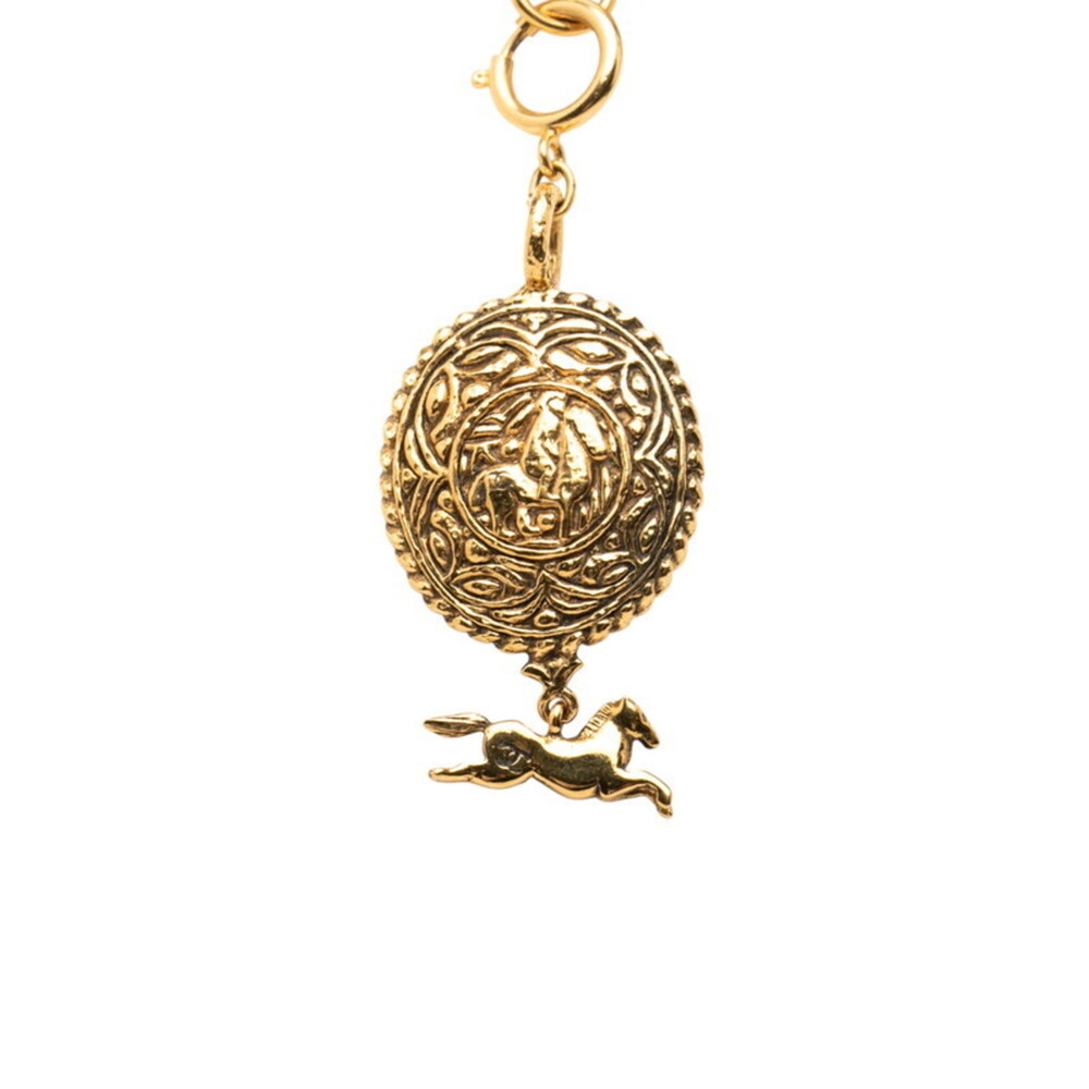 CHANEL Authentic Gold Logo Necklace - Picture 2 of 4